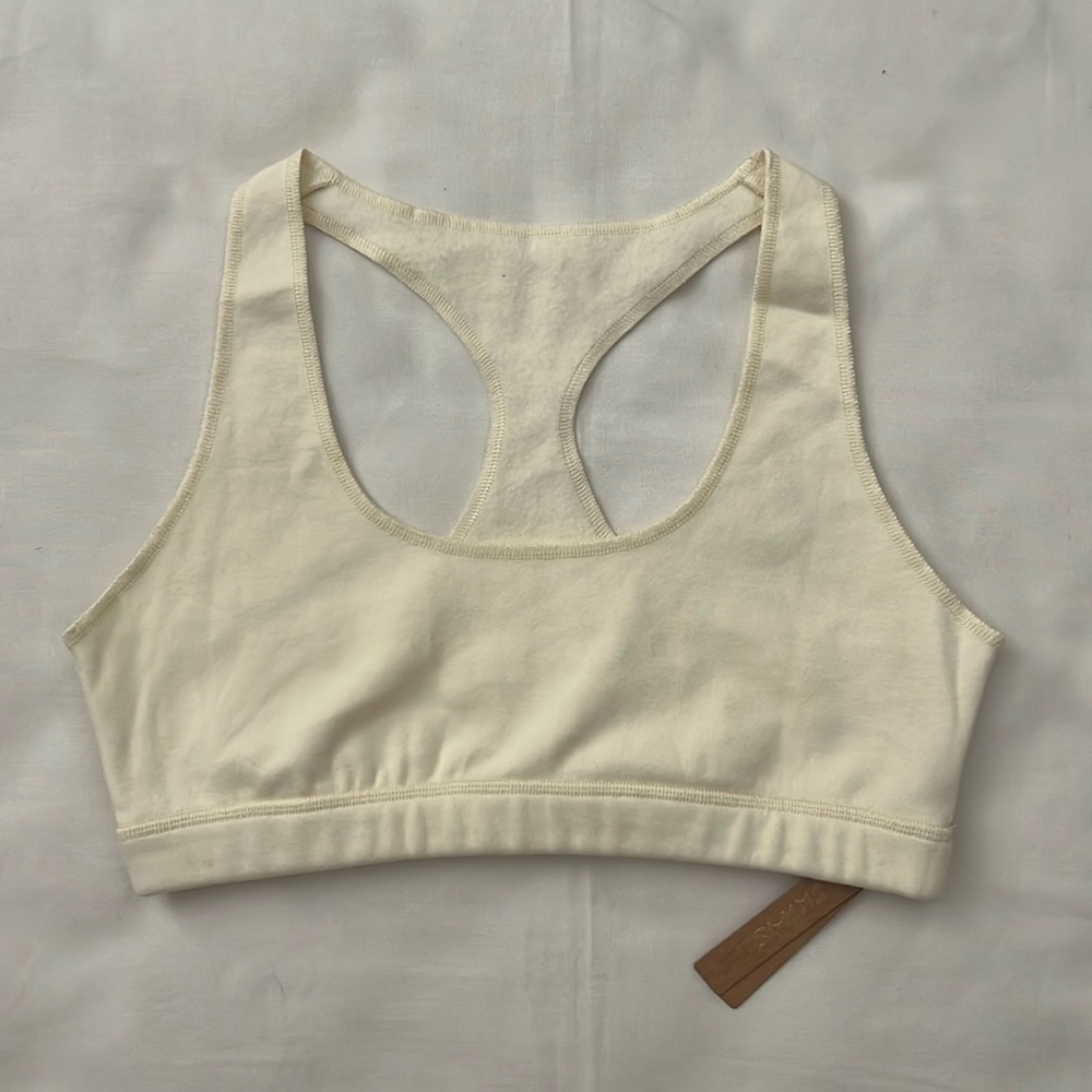 SKIMS COTTON FLEECE RACERBACK BRALETTE